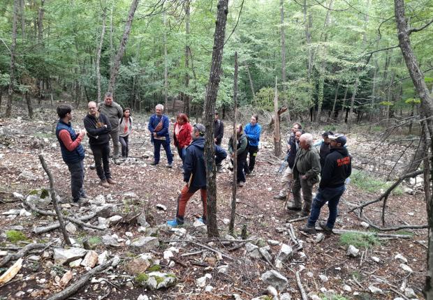 les participants réunis aux courmettes